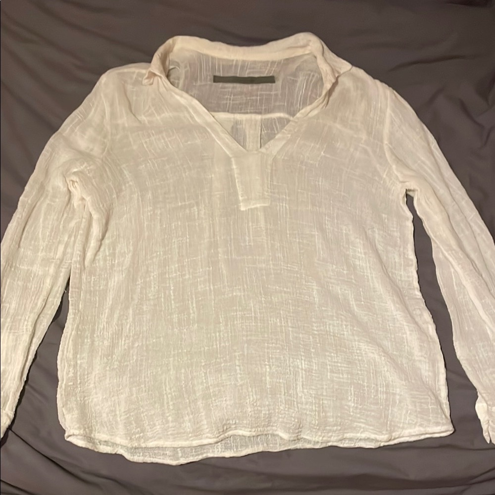 White Long Sleeve Blouse